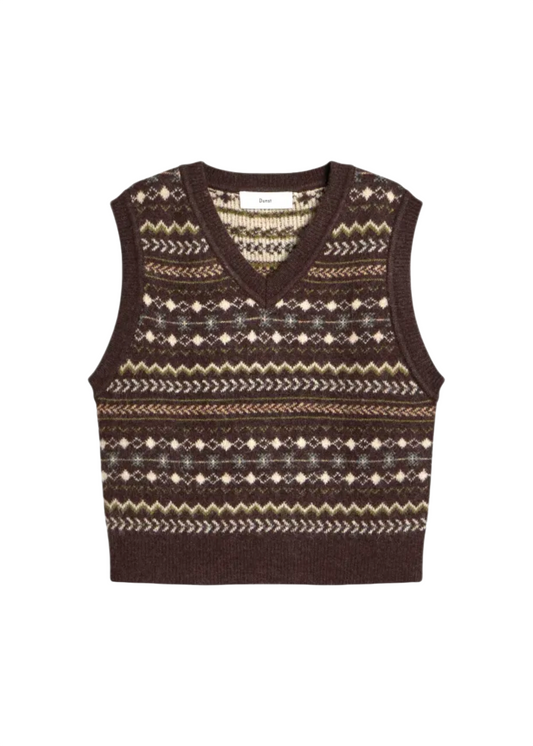 Crafted V-neck Knit Vest