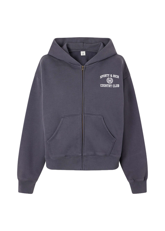 Varsity Crest Zip Hoodie