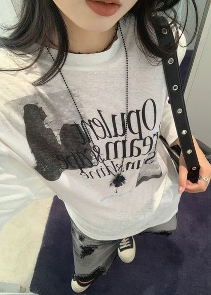 Dreamscape Sheer Long-sleeve