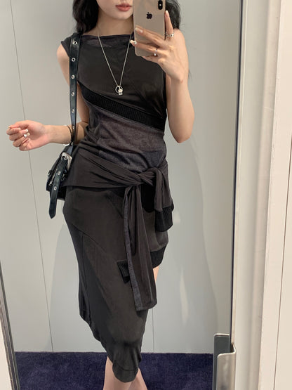 Panel Cowl Back Top