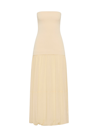 Strapless Balloon Hem Dress