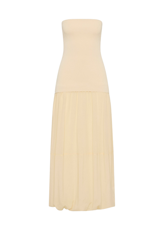 Strapless Balloon Hem Dress