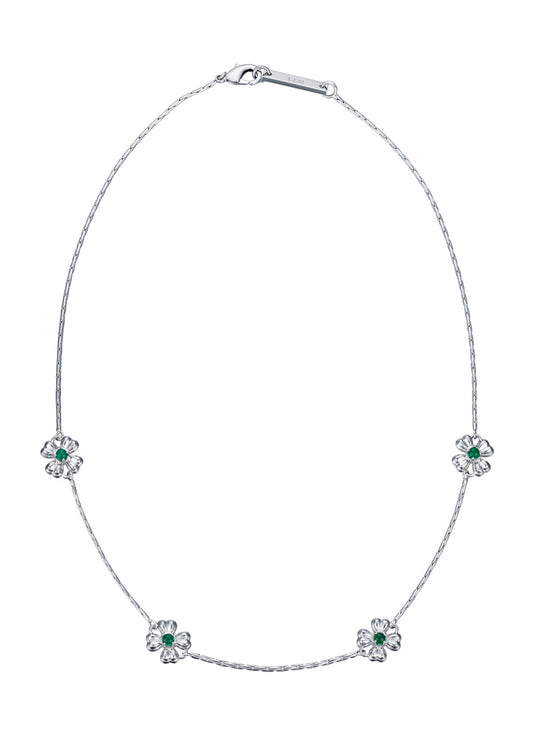 Green Clover Dot Collar