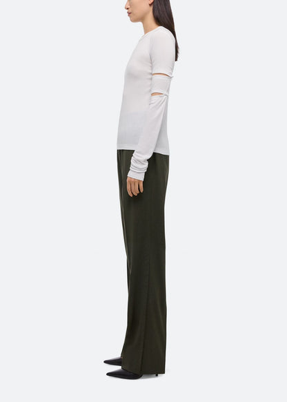 Slashed Long-Sleeved Top
