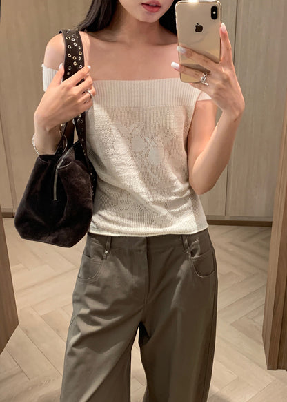 Plum Sheer Knit Top