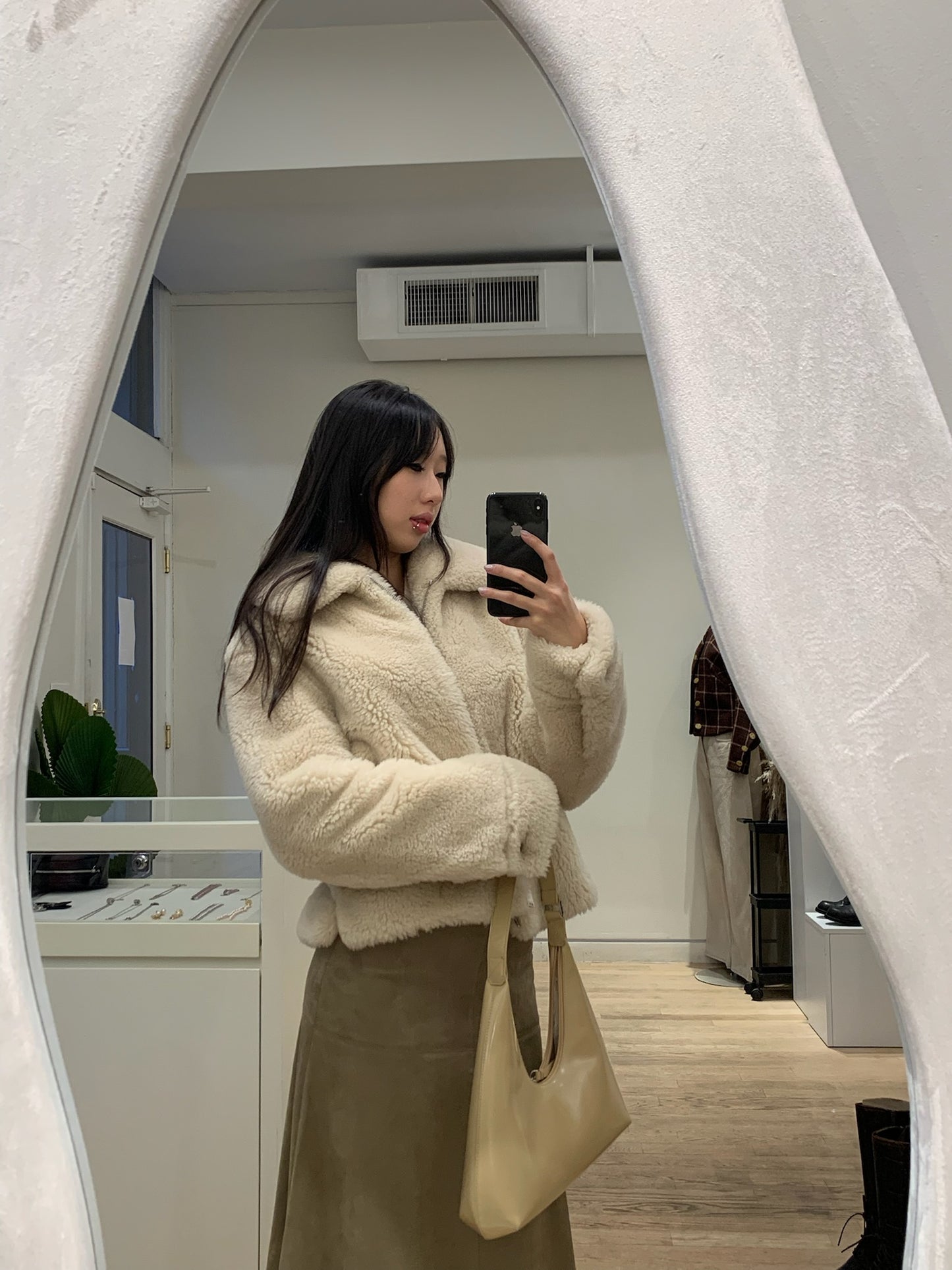 Wool Shearling Teddy Jacket