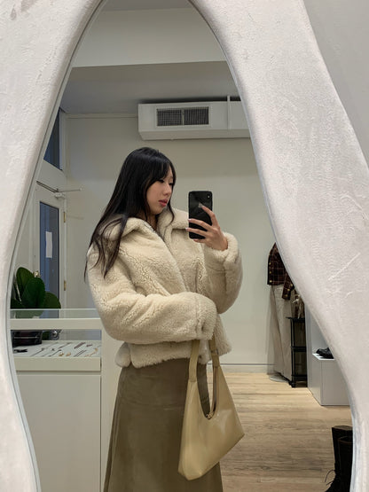 Wool Shearling Teddy Jacket