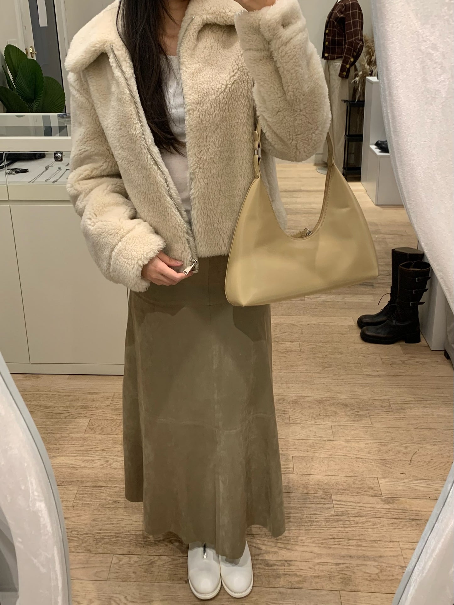 Wool Shearling Teddy Jacket