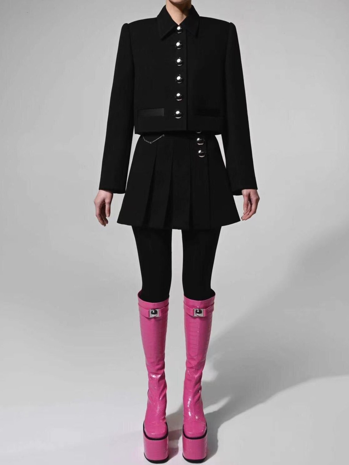 Pleated Mini Skirt