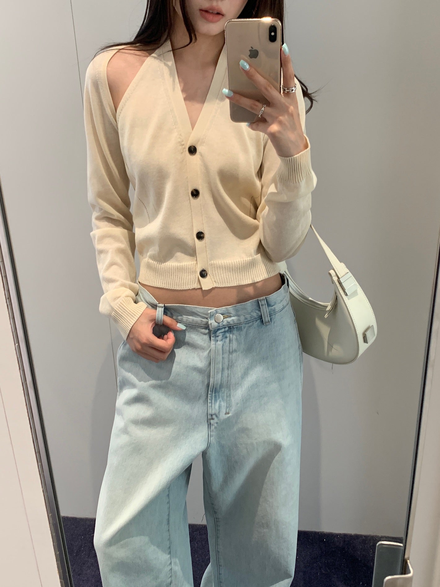Halter Layered Knit Top