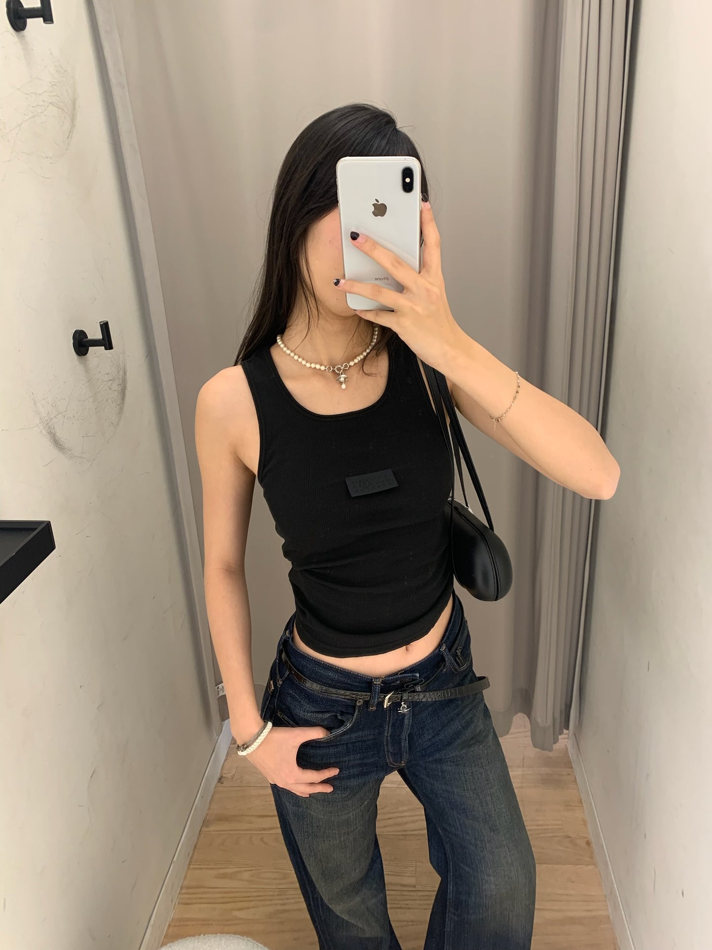 Ribbed Jersey Tank Top