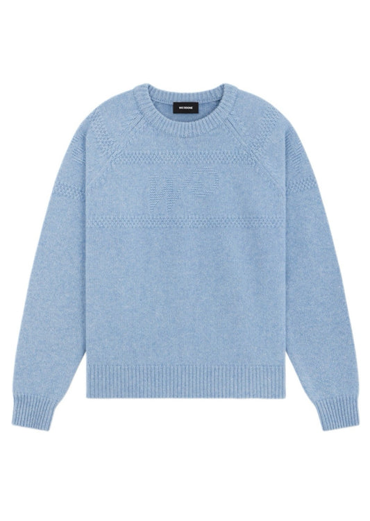 Sky Reversed W Logo Knit Sweater
