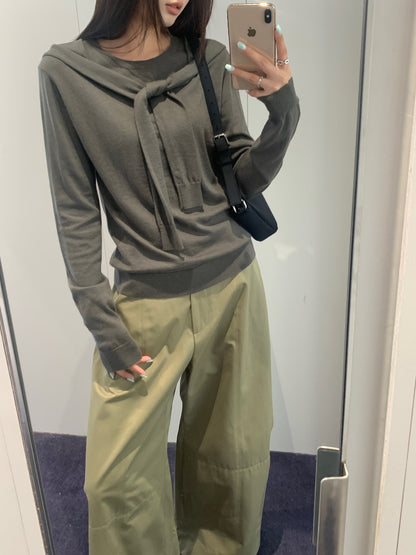 Wrapped Knit Top