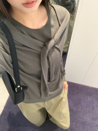 Wrapped Knit Top