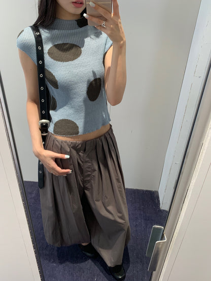 Ribbed Dot Top