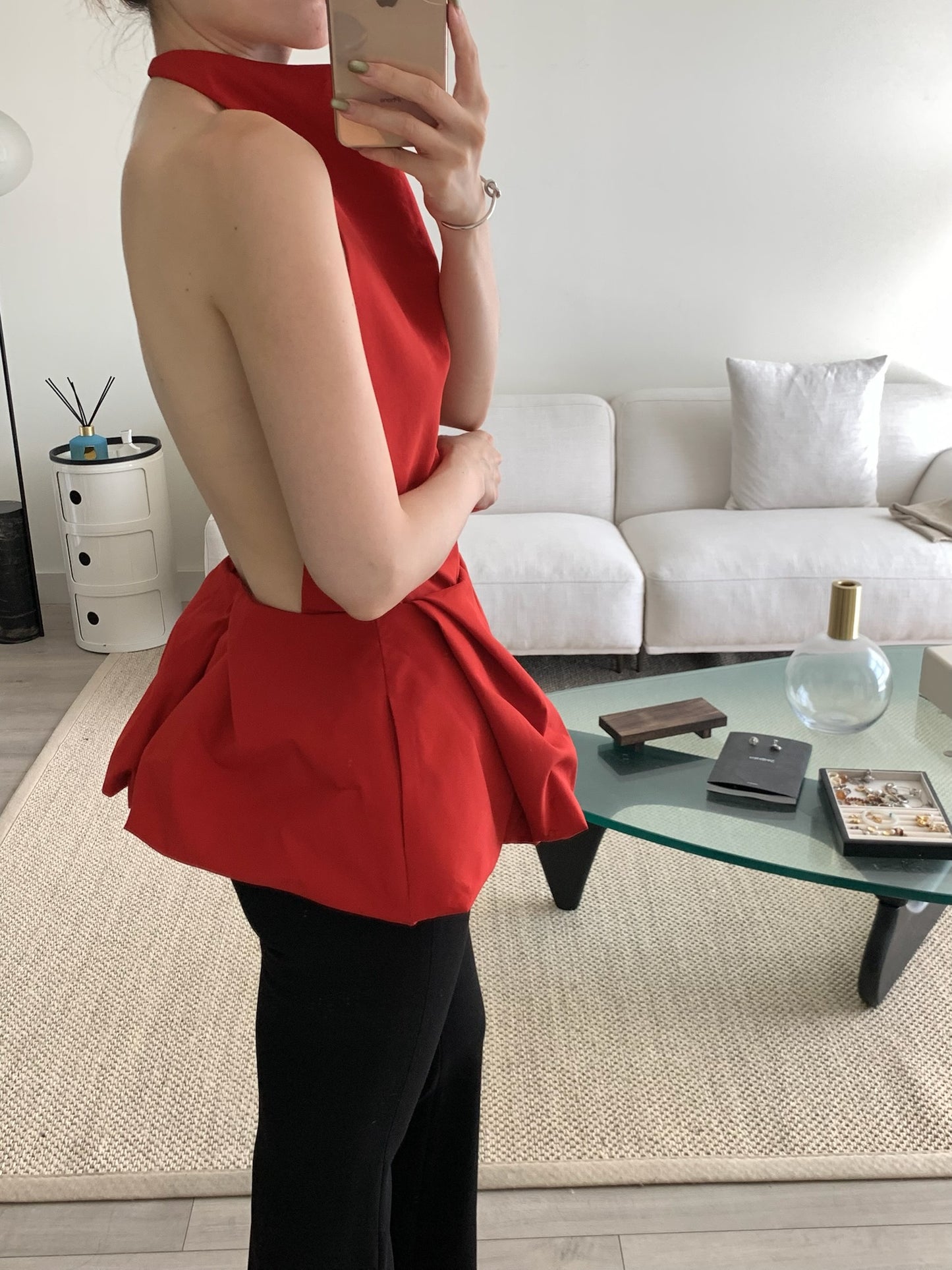 Halter Peplum Top