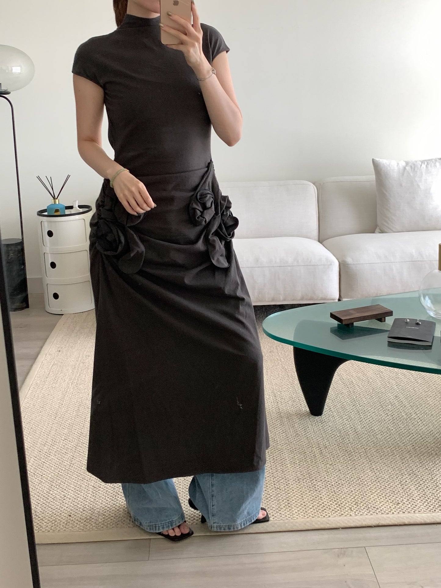 Asymmetrical Floral Dress