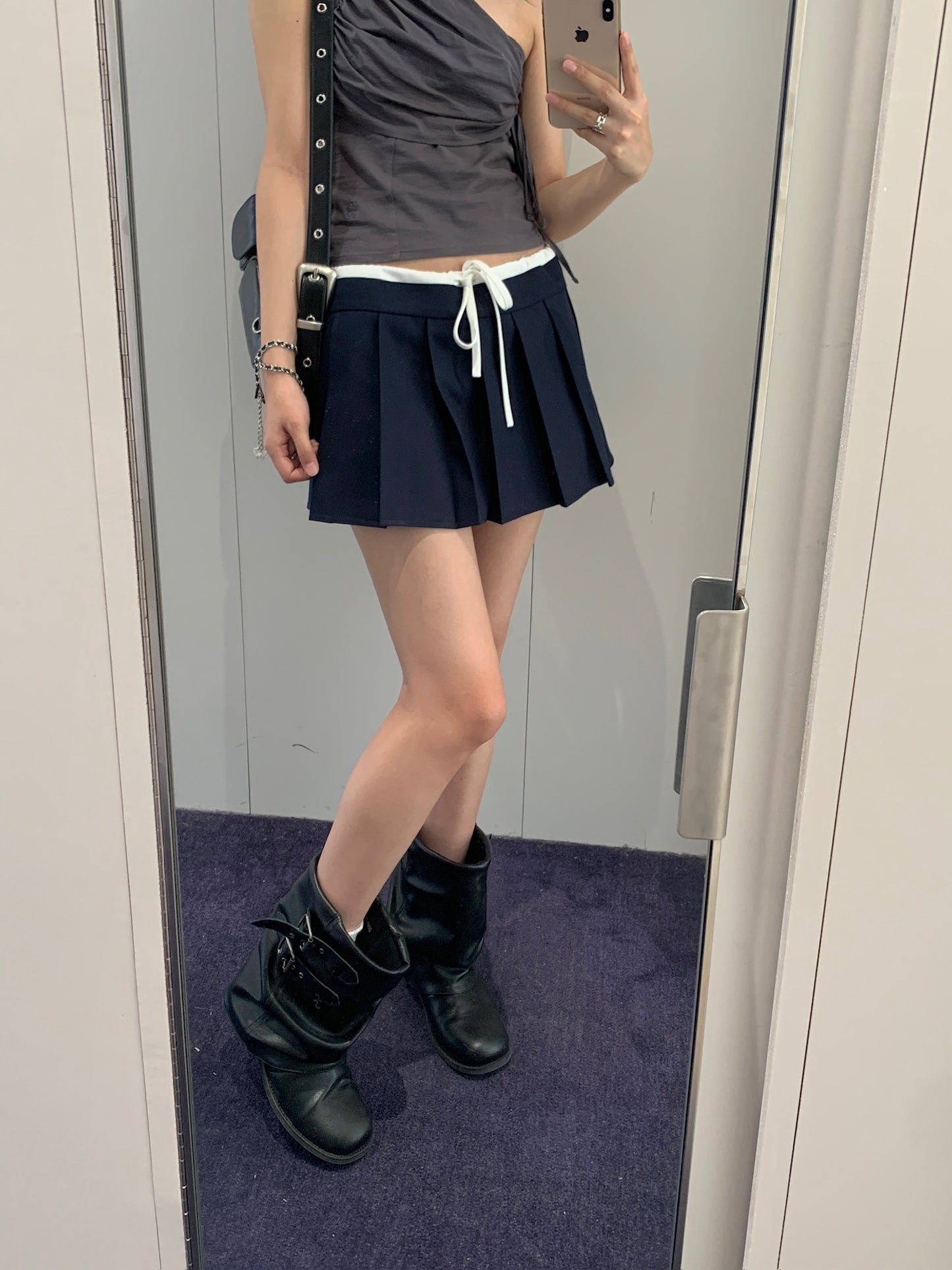 Layered Pleats Skirt