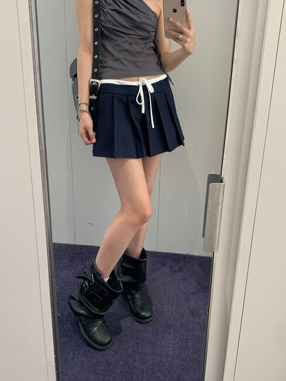 Layered Pleats Skirt