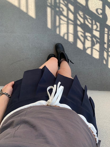 Layered Pleats Skirt