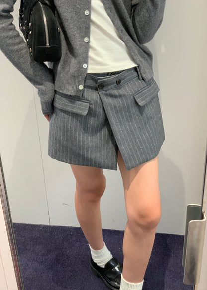 Pin Stripe Wrap Shorts