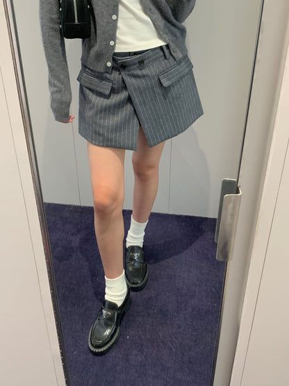 Pin Stripe Wrap Shorts