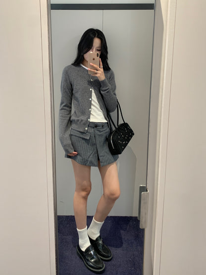 Pin Stripe Wrap Shorts