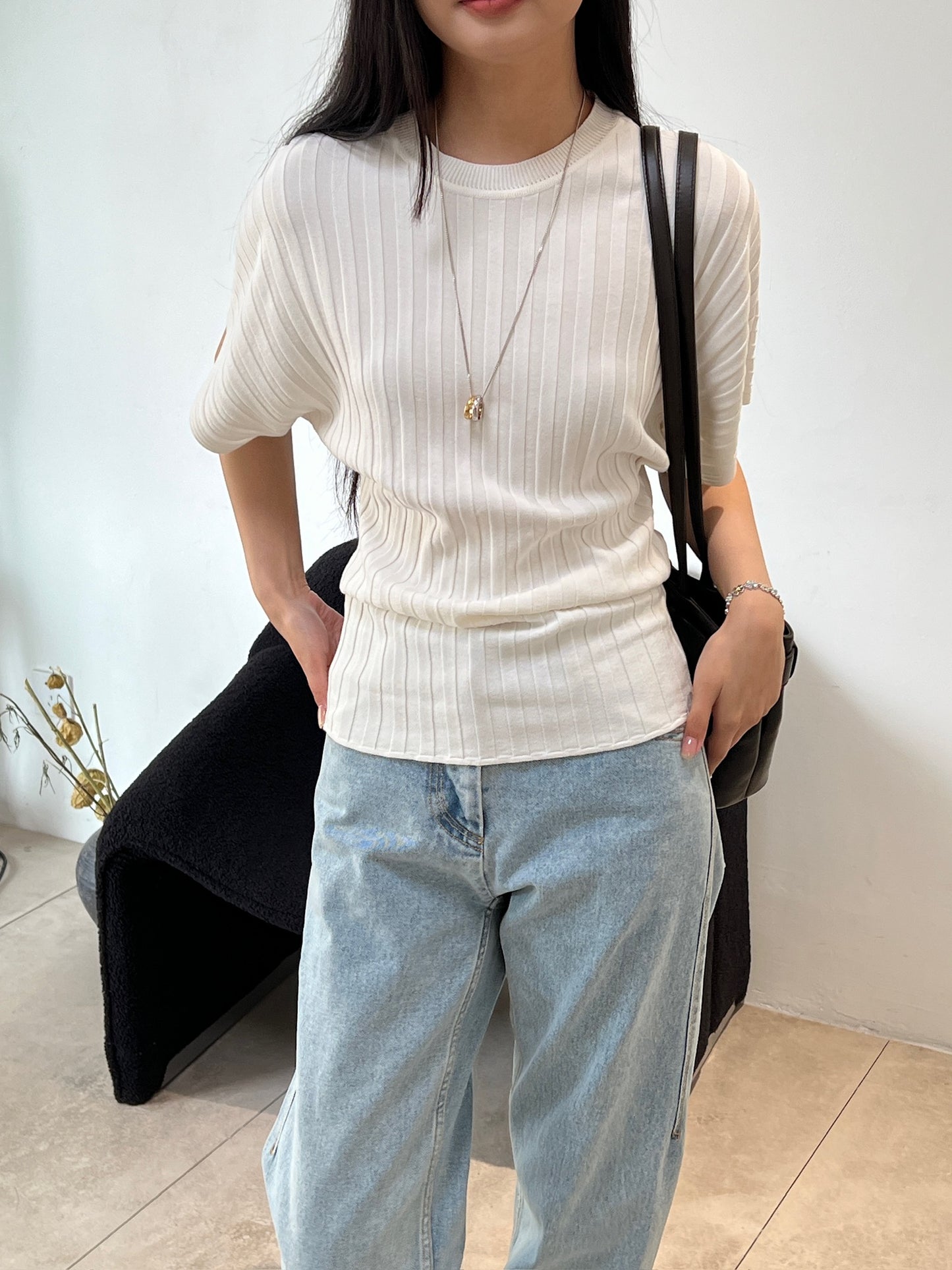 Dolman Sleeves Round Top