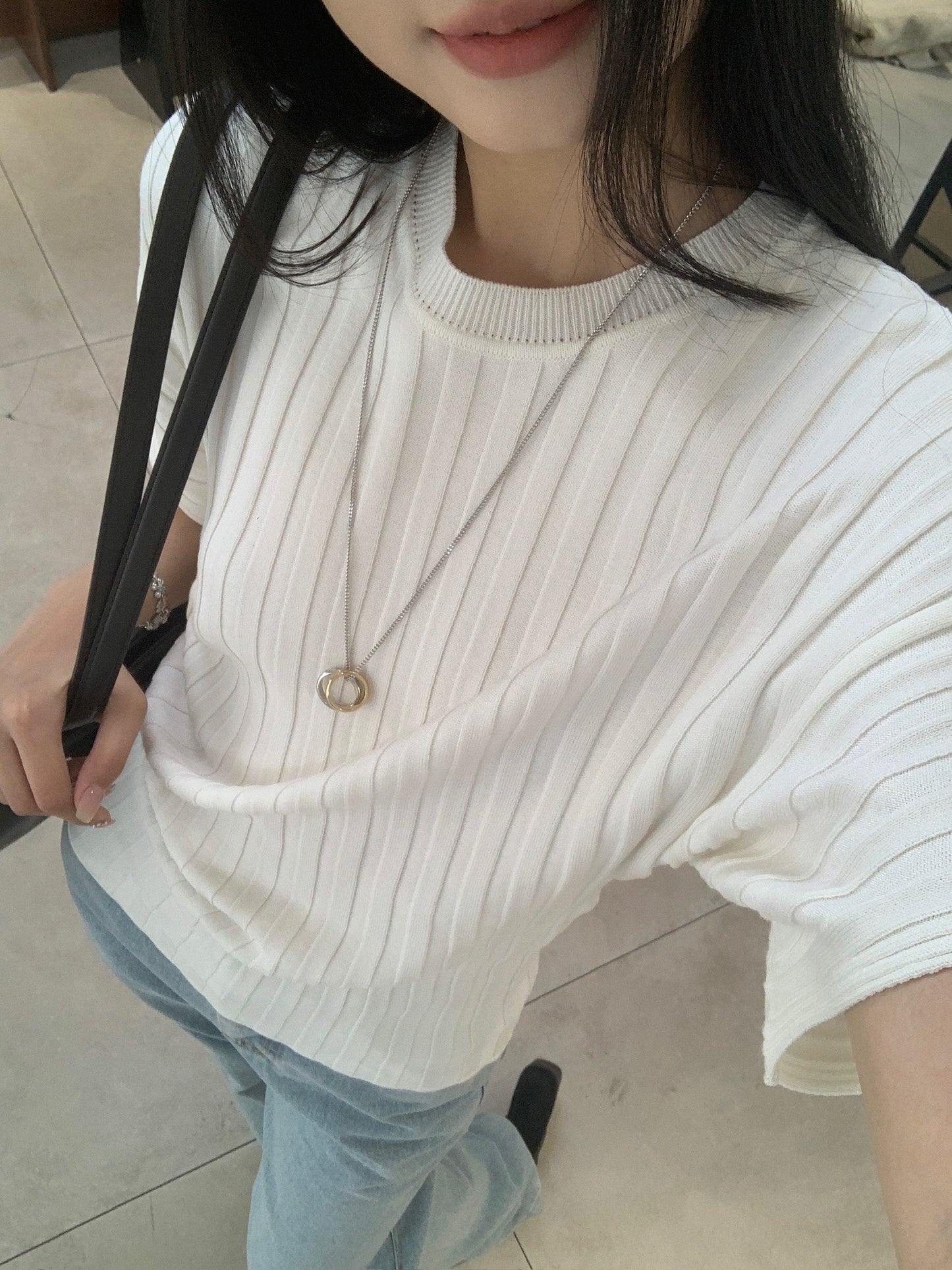 Dolman Sleeves Round Top