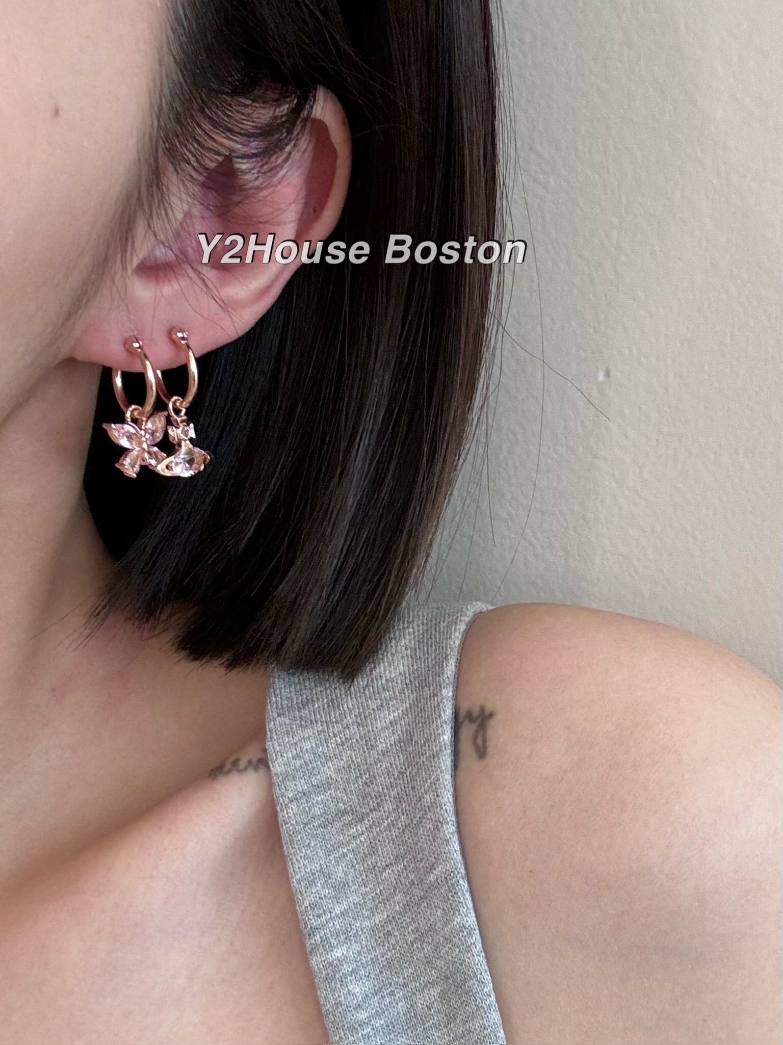 Vivienne westwood butterfly earrings cheap