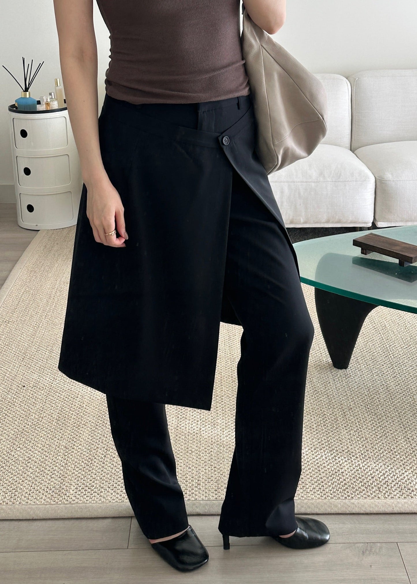 Wool Hybrid Skirt Pants