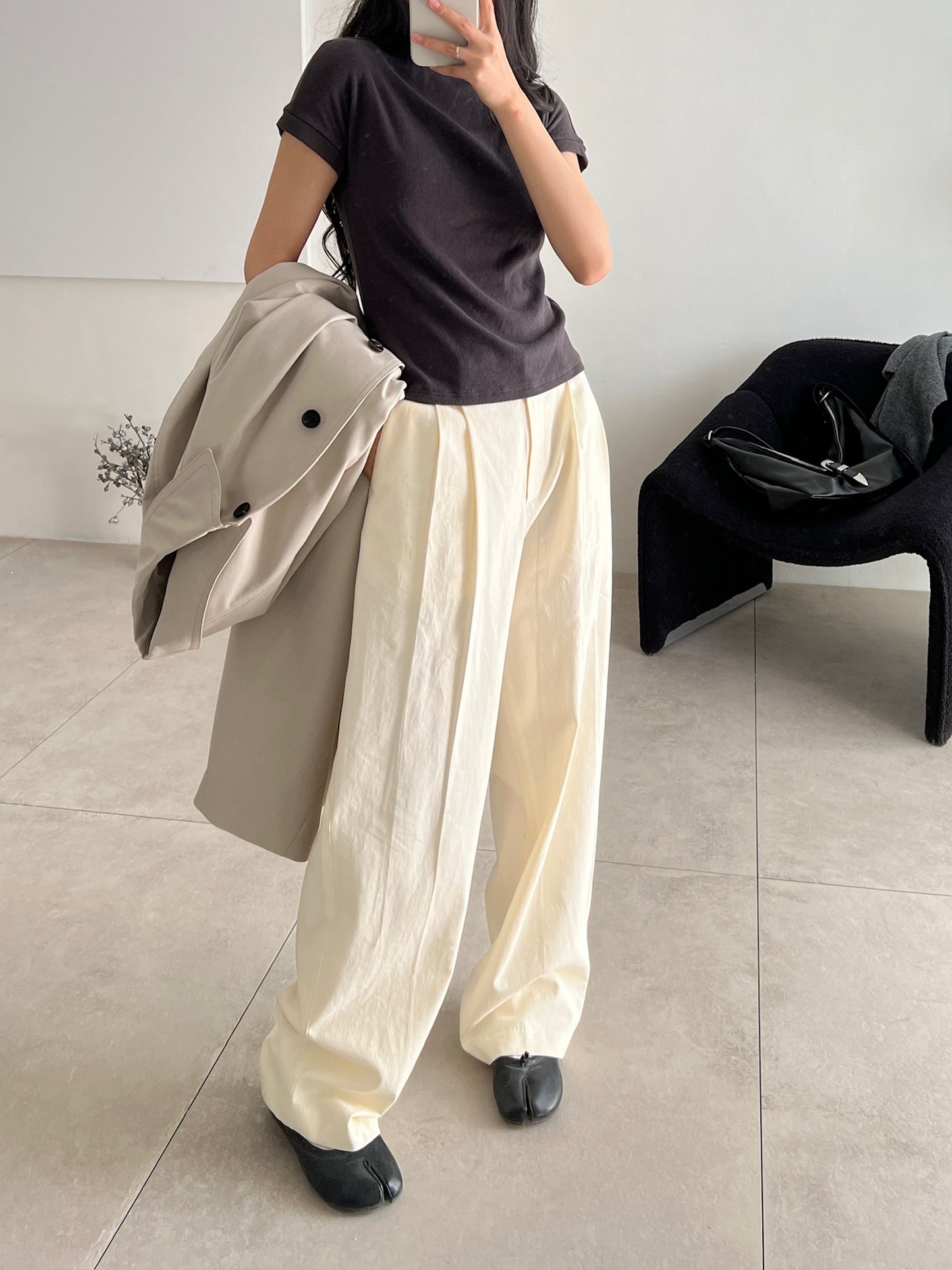 Soft Semi-wide Chino Slacks