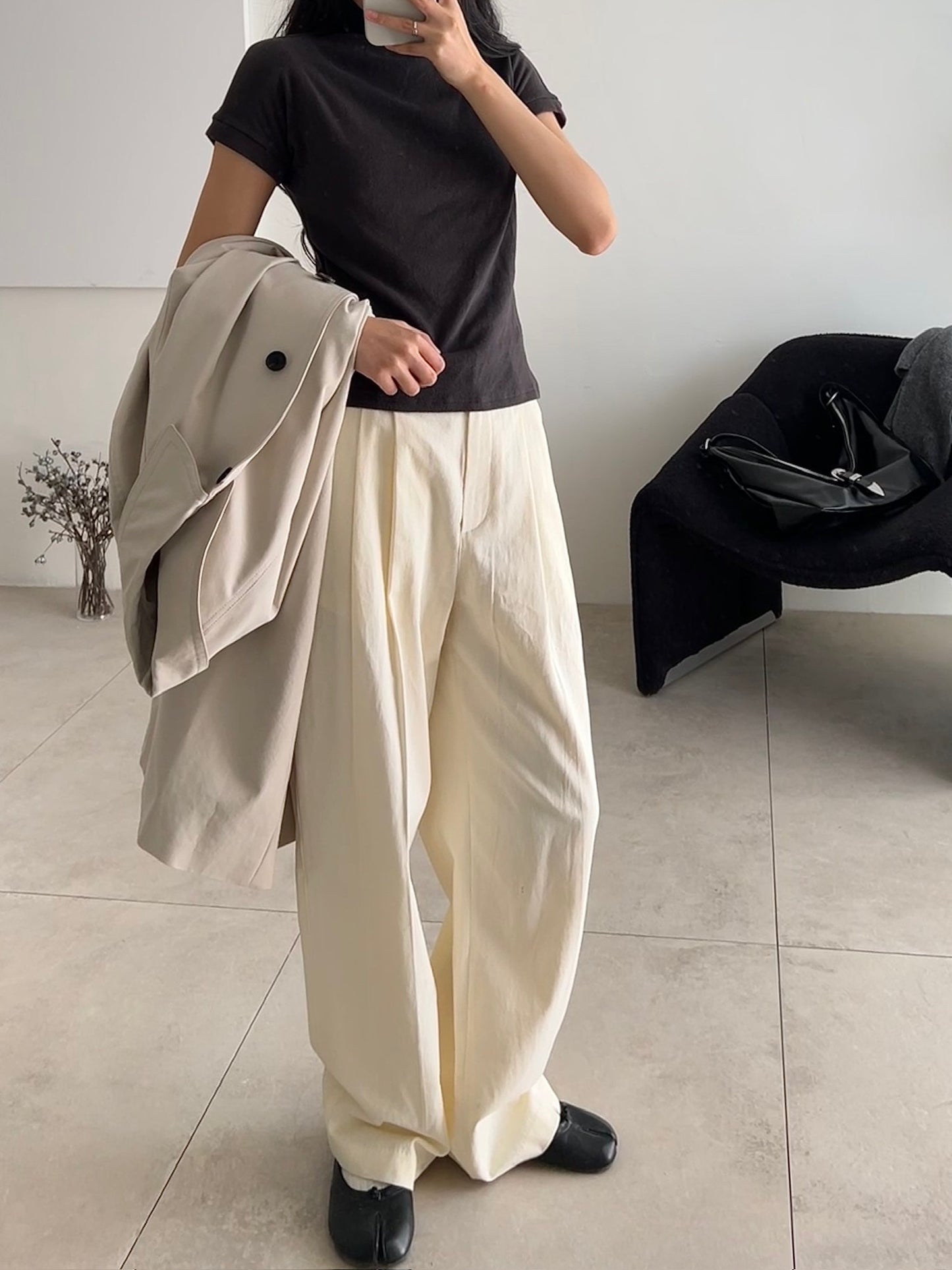 Soft Semi-wide Chino Slacks