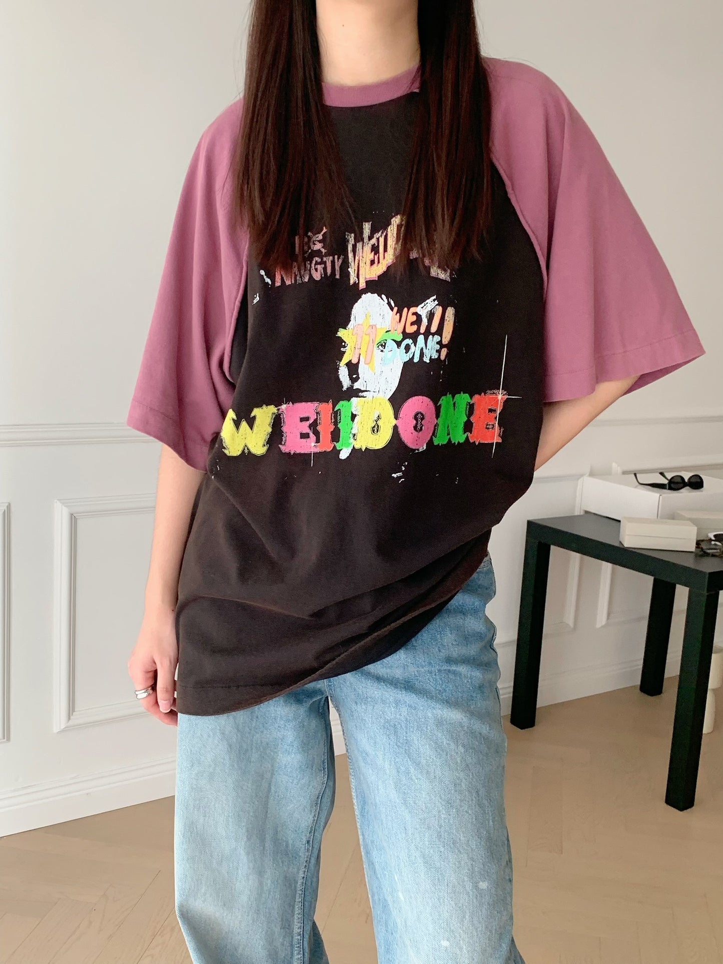 Wide-fit Raglan T-shirt