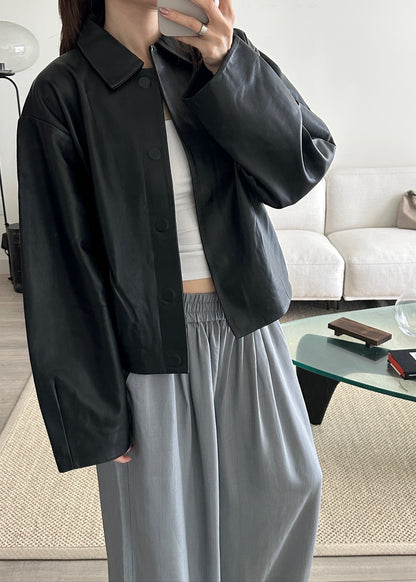 Cocoon Leather Jacket