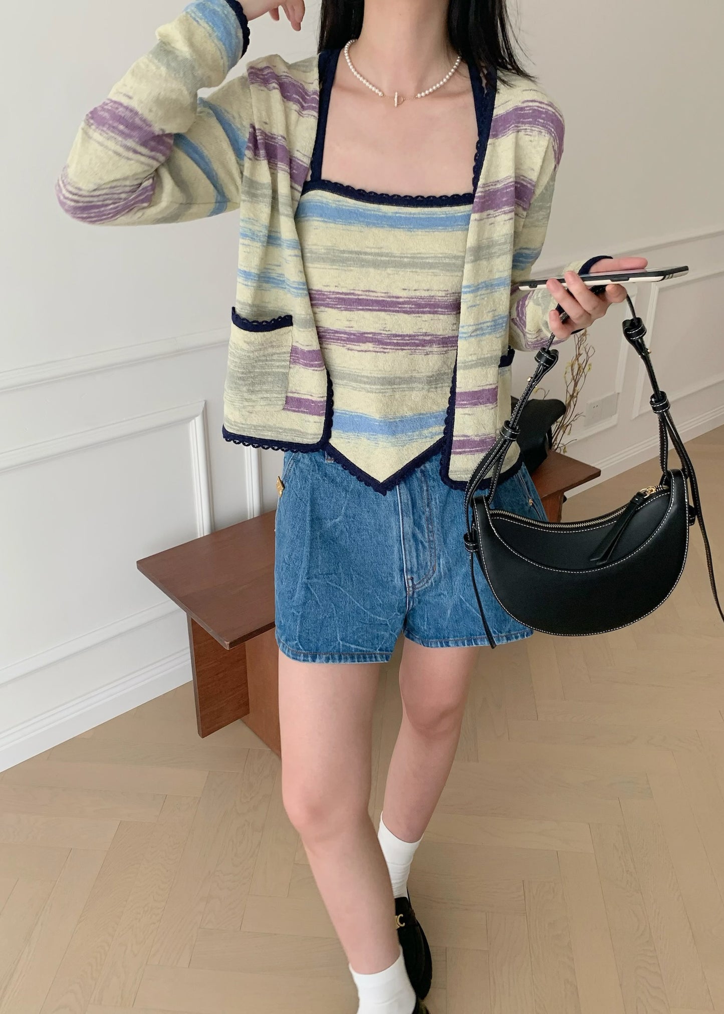WIOLETTA Pocket Knit Cardigan