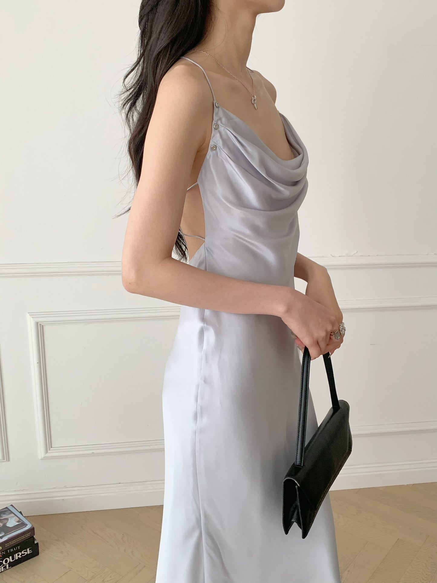 Rivet Cowl Dress