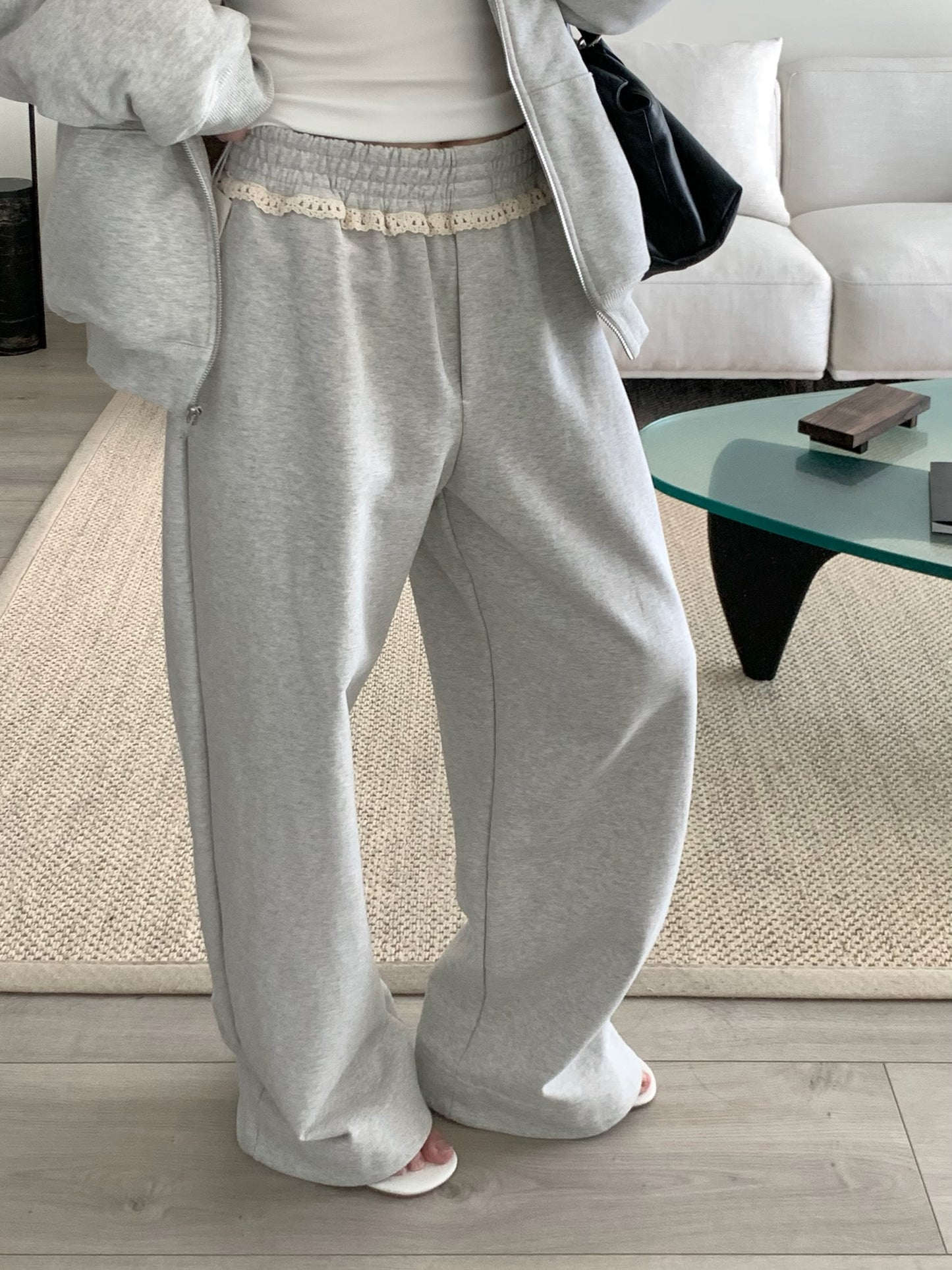 Lace-detail Sweatpants