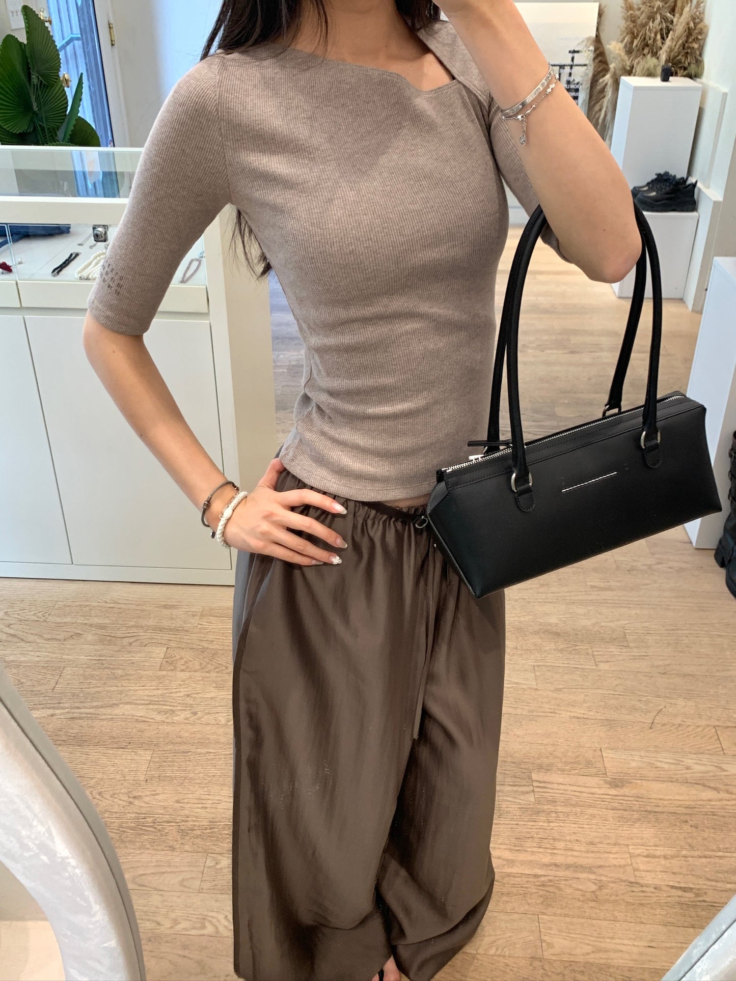 Asymmetric Knit Top