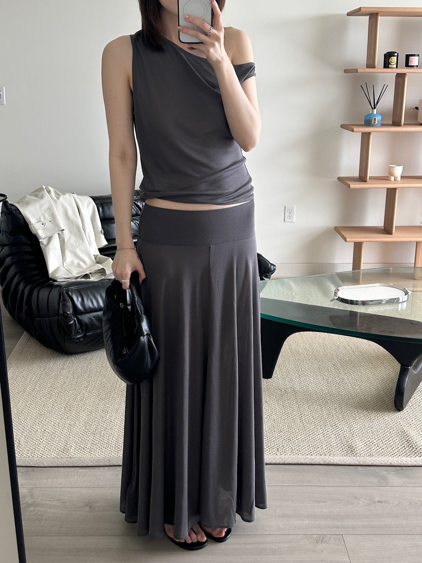 Fluid Jersey Skirt