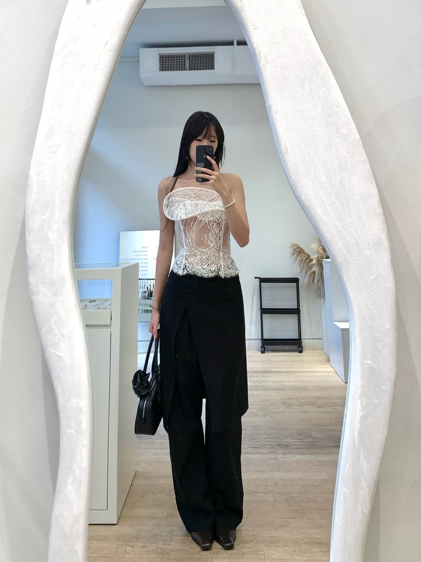 Cotton-blend Lace Top