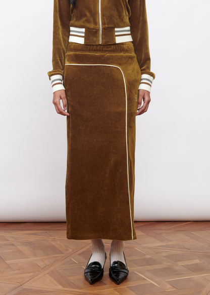Velour Long Skirt