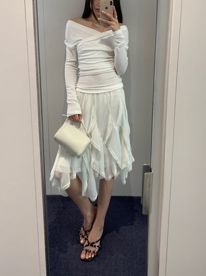 Lace Ruffle Skirt