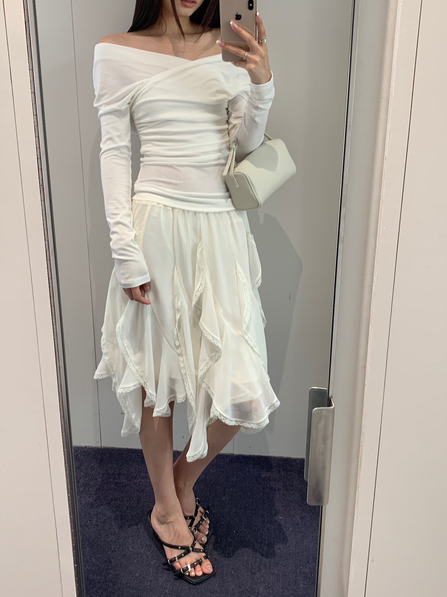 Lace Ruffle Skirt