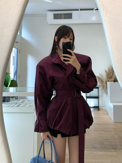 Belted Bubble Jacket