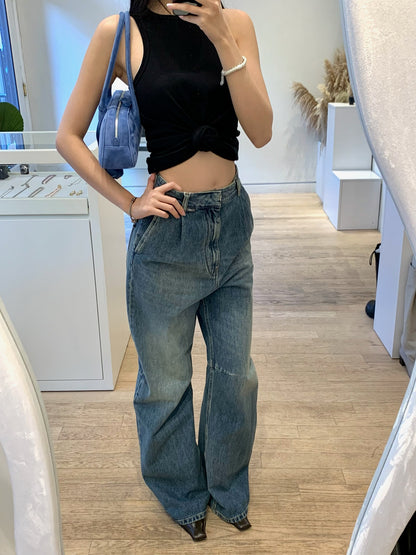 Knotted Ribbed Tank Top