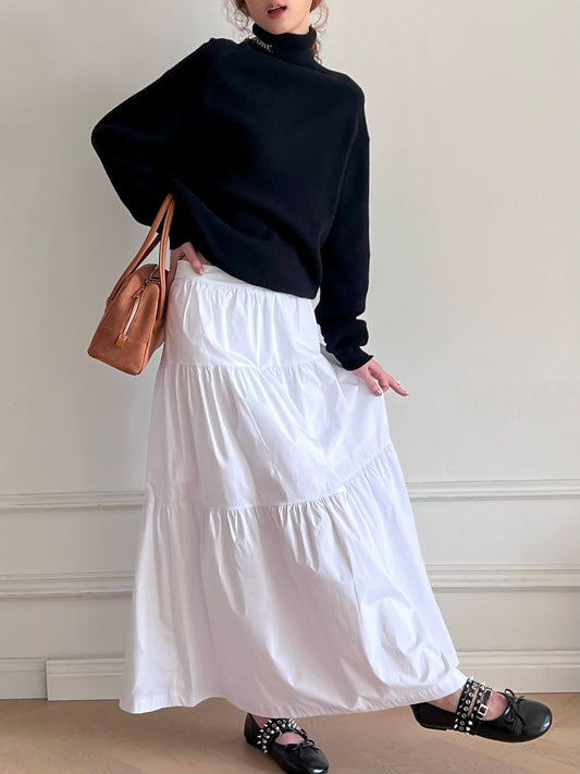 Ruffled Long Skirt