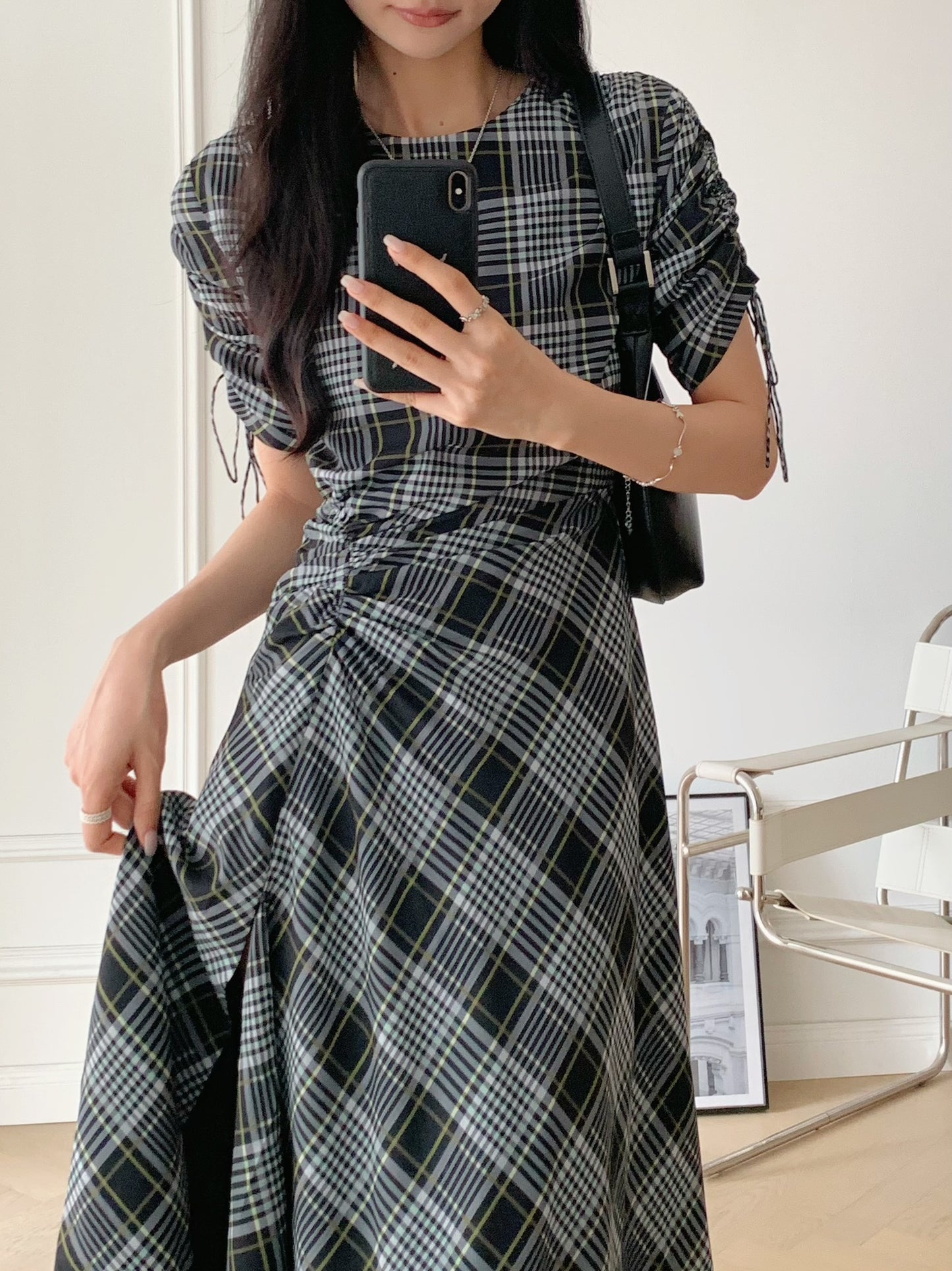 Plaid Handkerchief Dress
