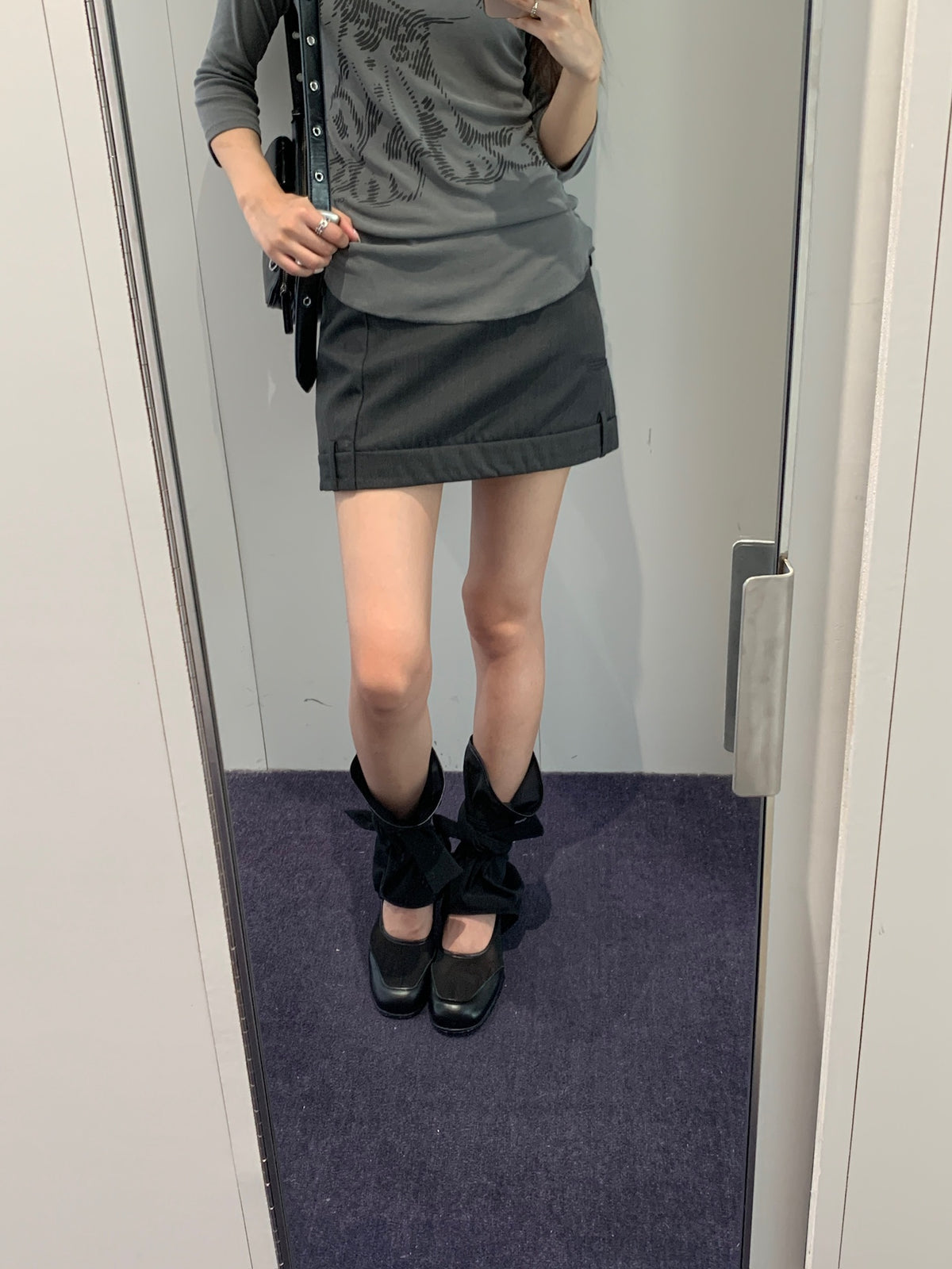 Tailored Trouser Mini Skirt