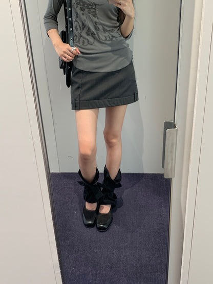 Tailored Trouser Mini Skirt